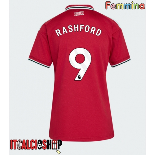 Manchester United Marcus Rashford #9 Prima Maglia Femmina 2026-27 Manica Corta
